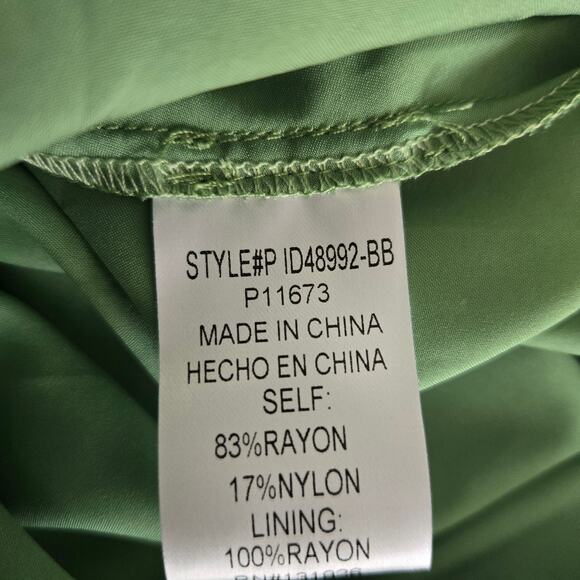 NEW Baltic Born Aita Maxi Dress Tiered Ruffle Summer Green Floral Women 1X - Picture 12 of 13